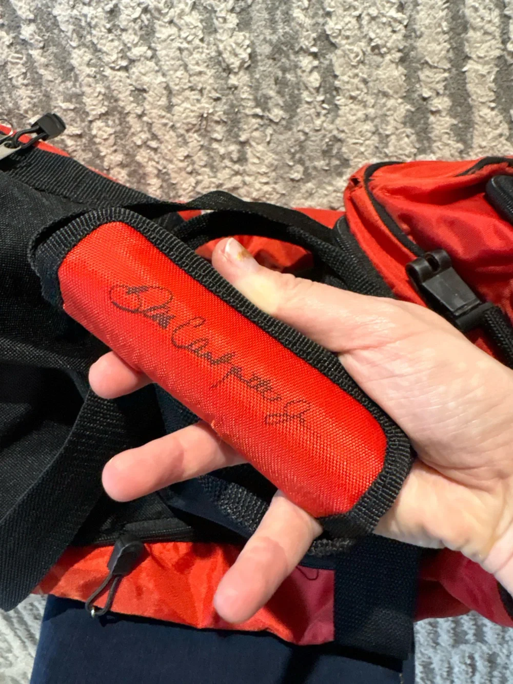 NASCAR dale carnhardt jr #8 red black duffel bag